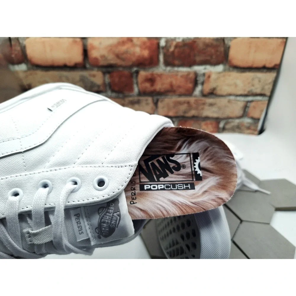 Rare VANS BMX SK8 Hi Sneaker PopCush Perris Benegas Men Sz 11.5‎ Tru White Skate